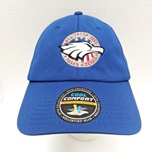 Boy Scouts Of America Eagle Blue Embroidered Cool Comfort Hat Cap Hook And Loop
